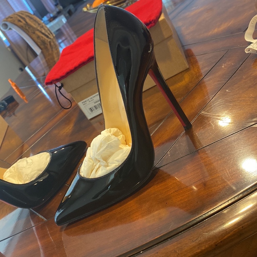 Christian Louboutin Pigalle 120 Patent Calf BK01 size 39 - Picture 12 of 17